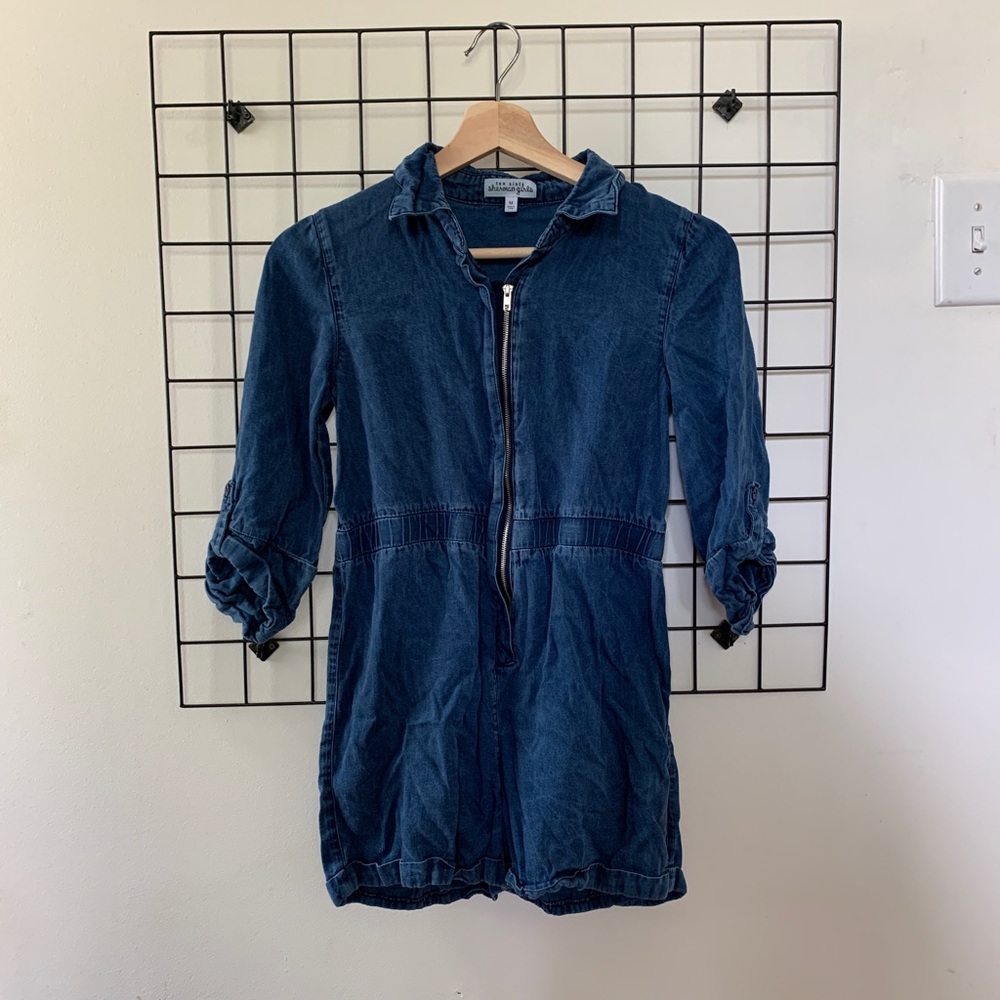 Ten Sixty Sherman Girls denim romper Sz M